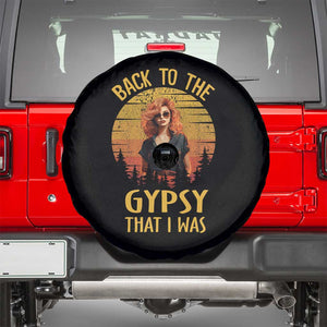 Back To The Gypsy That I Was Spare Tire Cover TS09 Black Print Your Wear
