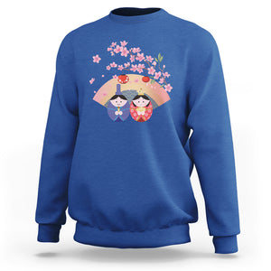Hina Matsuri Sweatshirt Japanese Doll Festival Japan Girl's Day TS09 Royal Blue Printyourwear