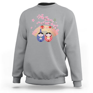 Hina Matsuri Sweatshirt Japanese Doll Festival Japan Girl's Day TS09 Sport Gray Printyourwear