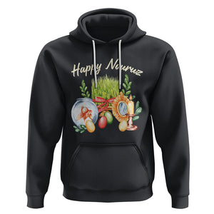 Happy Nowruz Hoodie Kurdistan & Pakistan And Iran New Year Haft-Seen TS09 Black Printyourwear