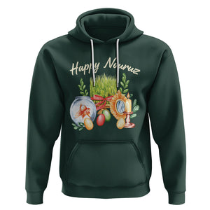 Happy Nowruz Hoodie Kurdistan & Pakistan And Iran New Year Haft-Seen TS09 Dark Forest Green Printyourwear