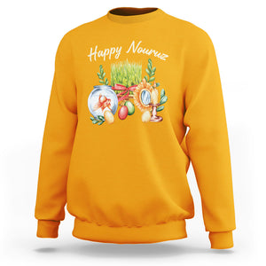 Happy Nowruz Sweatshirt Kurdistan & Pakistan And Iran New Year Haft-Seen TS09 Gold Printyourwear