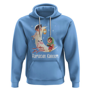 Cute KId Ramadan Kareem Mubarak Islam Hoodie TS09 Carolina Blue Printyourwear