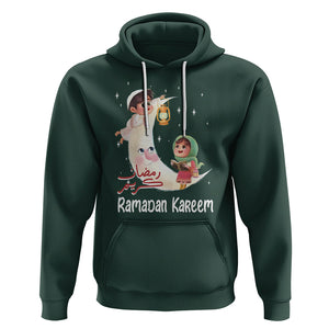 Cute KId Ramadan Kareem Mubarak Islam Hoodie TS09 Dark Forest Green Printyourwear