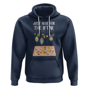 Ramadan Hoodie Just Here For The Iftar Islam Islamic TS09 Navy Printyourwear