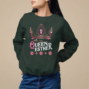 Purim Holiday Sweatshirt Queen Esther Jewish Israel Feast TS09 Dark Forest Green Printyourwear