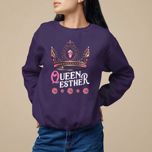Purim Holiday Sweatshirt Queen Esther Jewish Israel Feast TS09 Purple Printyourwear