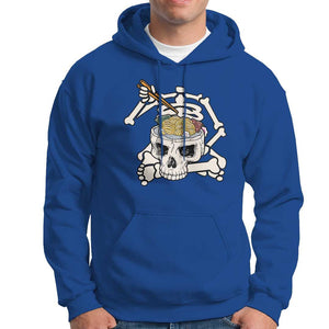 Food Lover Hoodie Skeleton Eating Ramen Japanese Noodle TS09 Royal Blue Print Your Wear