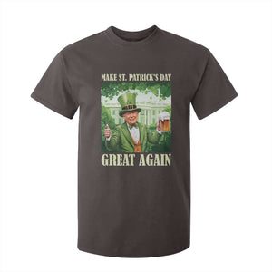 Funny Trump Make St. Patrick's Great Again T Shirt For Kid Shamrock Daddy's Home TS09 Dark Chocolate Print Your Wear