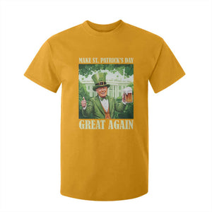 Funny Trump Make St. Patrick's Great Again T Shirt For Kid Shamrock Daddy's Home TS09 Gold Print Your Wear