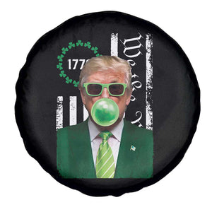 Funny Trump St. Patrick's Day Spare Tire Cover Trump Green Bubble Gum Anerica Flag TS09 Print Your Wear