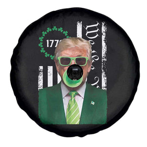 Funny Trump St. Patrick's Day Spare Tire Cover Trump Green Bubble Gum Anerica Flag TS09 Print Your Wear
