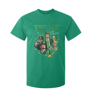 Funny Trump St. Patrick's Day T Shirt For Kid Shamrock Lucky President Trump TS09 Irish Green Print Your Wear