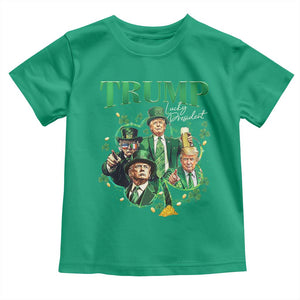 Funny Trump St. Patrick's Day Toddler T Shirt Shamrock Lucky President Trump TS09 Irish Green Print Your Wear