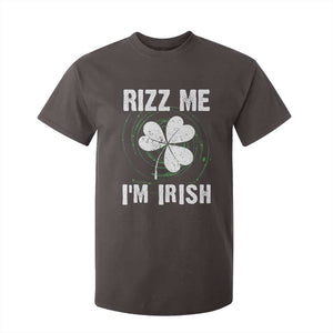 Funny St. Patrick's Day T Shirt For Kid Rizz Me I'm Irish TS09 Dark Chocolate Print Your Wear