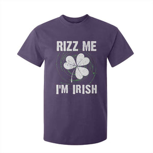 Funny St. Patrick's Day T Shirt For Kid Rizz Me I'm Irish TS09 Purple Print Your Wear