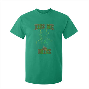 Funny St. Patrick's Day T Shirt For Kid Kiss Me I'm iRizz Cool Leprechaun TS09 Irish Green Print Your Wear