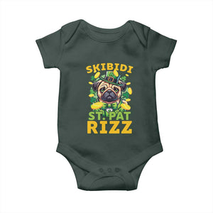 Funny St. Patrick's Day Baby Onesie Skibidi St. Patrizz Cute Dog Leprechaun TS09 Print Your Wear