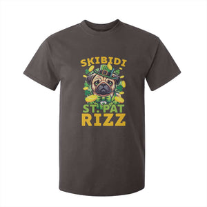 Funny St. Patrick's Day T Shirt For Kid Skibidi St. Patrizz Cute Dog Leprechaun TS09 Dark Chocolate Print Your Wear