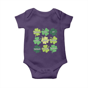 Funny St. Patrick's Day Baby Onesie Lit Rizz Sigma Skibidi Rizzler No Cap Alpha TS09 Purple Print Your Wear