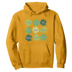 Funny St. Patrick's Day Hoodie Lit Rizz Sigma Skibidi Rizzler No Cap Alpha TS09 Gold Print Your Wear