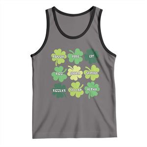 Funny St. Patrick's Day Tank Top Lit Rizz Sigma Skibidi Rizzler No Cap Alpha TS09 Deep Heather Black Print Your Wear