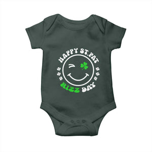 Funny St. Patrick's Day Baby Onesie Happy St Pat Rizz Day Shamrock Lucky Face TS09 Print Your Wear