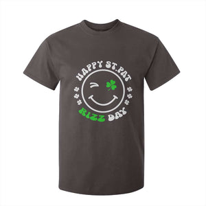 Funny St. Patrick's Day T Shirt For Kid Happy St Pat Rizz Day Shamrock Lucky Face TS09 Dark Chocolate Print Your Wear