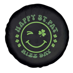 Funny St. Patrick's Day Spare Tire Cover Happy St Pat Rizz Day Lucky Shamrock Face TS09 Print Your Wear