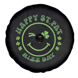 Funny St. Patrick's Day Spare Tire Cover Happy St Pat Rizz Day Lucky Shamrock Face TS09 Print Your Wear