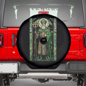 St. Patrick's Day Spare Tire Cover Saint Patrick Art Aesthetic Stained Glass TS09 Black Print Your Wear