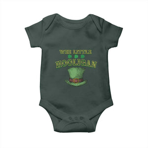 Funny St. Patrick's Day Baby Onesie Wee Little Hooligan Shamrock Leprechaun Hat TS09 Print Your Wear