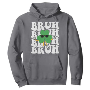 Funny St. Patrick's Day Bruh Hoodie TS09 Charcoal Print Your Wear