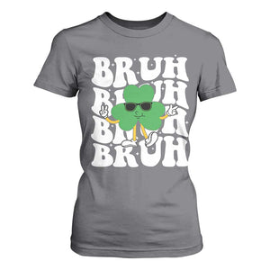 Funny St. Patrick's Day Bruh T Shirt For Women TS09 Charcoal Print Your Wear