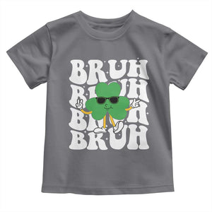 Funny St. Patrick's Day Bruh Toddler T Shirt TS09 Charcoal Print Your Wear