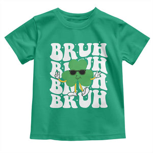 Funny St. Patrick's Day Bruh Toddler T Shirt TS09 Irish Green Print Your Wear