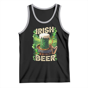 Funny St. Patrick's Day Irish Beer Tank Top TS09 Black Athletic Heather Print Your Wear