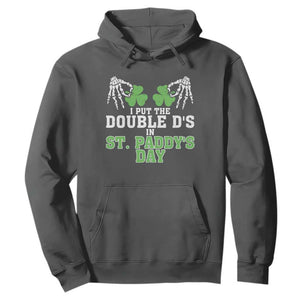Funny St. Patrick's Day Hoodie Double Ds On St Paddys Day TS09 Dark Heather Print Your Wear