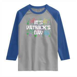 Funny It's St. Patrick's Day Raglan Shirt TS09 Sport Gray Royal Print Your Wear