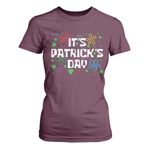 Funny It's St. Patrick's Day T Shirt For Women TS09 Maroon Print Your Wear
