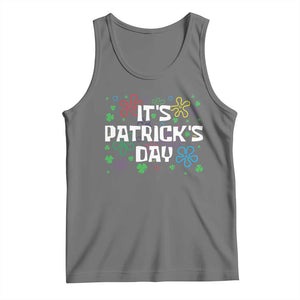 Funny It's St. Patrick's Day Tank Top TS09 Black Heather Print Your Wear