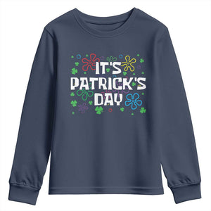 Funny It's St. Patrick's Day Youth Sweatshirt TS09 Navy Print Your Wear