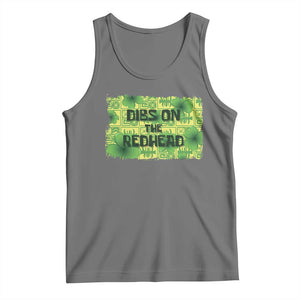 Funny St. Patrick's Day Dibs On The Redhead Tank Top TS09 Black Heather Print Your Wear