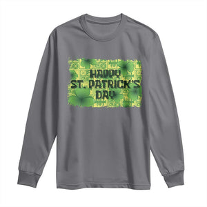 Funny Happy St. Patrick's Day Long Sleeve Shirt TS09 Charcoal Print Your Wear