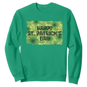 Funny Happy St. Patrick's Day Sweatshirt TS09 Irish Green Print Your Wear
