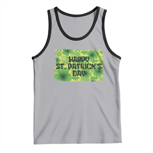 Funny Happy St. Patrick's Day Tank Top TS09 Athletic Heather Black Print Your Wear