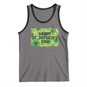 Funny Happy St. Patrick's Day Tank Top TS09 Deep Heather Black Print Your Wear