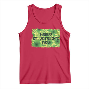 Funny Happy St. Patrick's Day Tank Top TS09 Red Print Your Wear