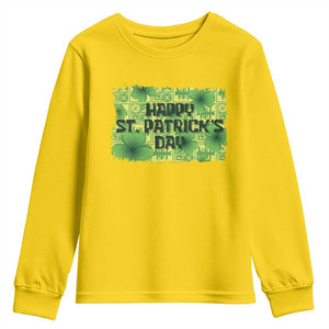 Funny Happy St. Patrick's Day Youth Sweatshirt TS09 Daisy Print Your Wear