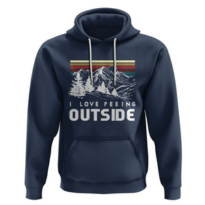 Funny Camping Hoodie I Love Peeing Outside Nature Lover Hiking Men TS09 Navy Printyourwear
